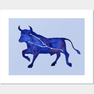 Astrological sign taurus constellation Posters and Art